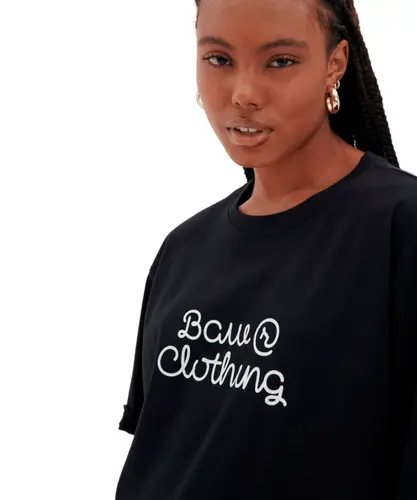 Camiseta BAW M/C Regular Cursive - Preto