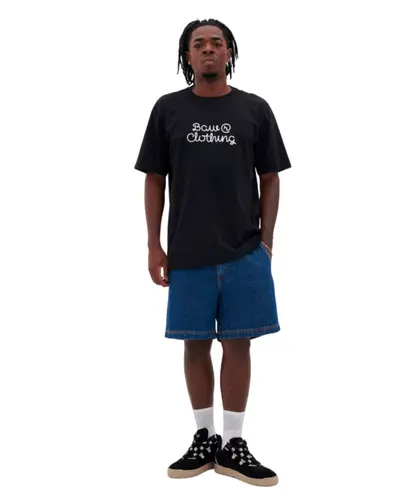 Camiseta BAW M/C Regular Cursive - Preto