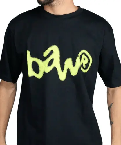 Camiseta Baw Clothing MC Regular Reticle - Preto/Amarelo
