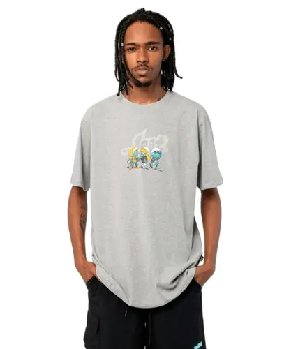 Camiseta Lost Smurfs Crias - Mescla Médio