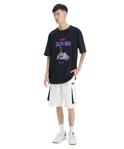 Camiseta Baw Regular Just Good Kids Preto