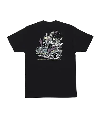 Camiseta Santa Cruz Johnson Beast Wagon Stripes Preto