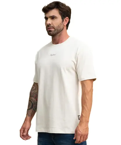 Camiseta Kayland Malhão Jabuticaba Bege