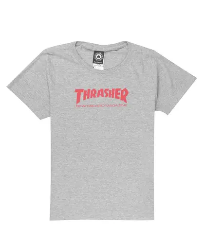 Camiseta Thrasher Skate Mag Girl - Cinza Mescla