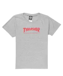 Camiseta Thrasher Skate Mag Girl - Cinza Mescla