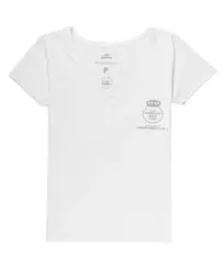 Camiseta Feminina Corona Paradise Palms Branco - Outlet