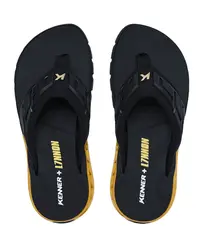 Chinelo Kenner Rakka Full Force L7 Preto e Dourado