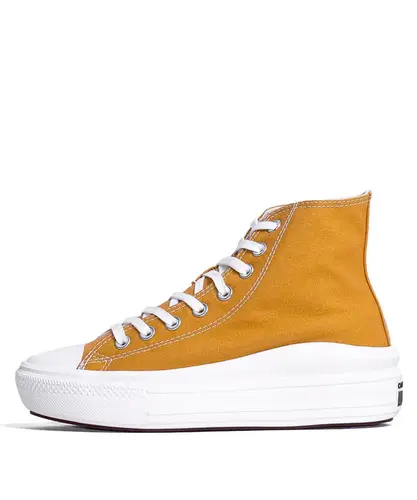 Tênis Converse All Star Taylor Move Seasonal Mel Queimado Branco