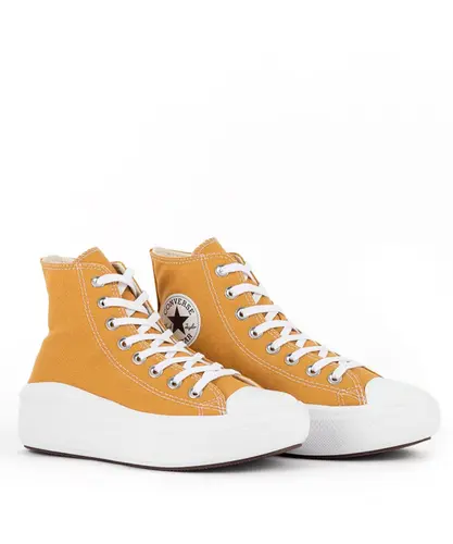 Tênis Converse All Star Taylor Move Seasonal Mel Queimado Branco