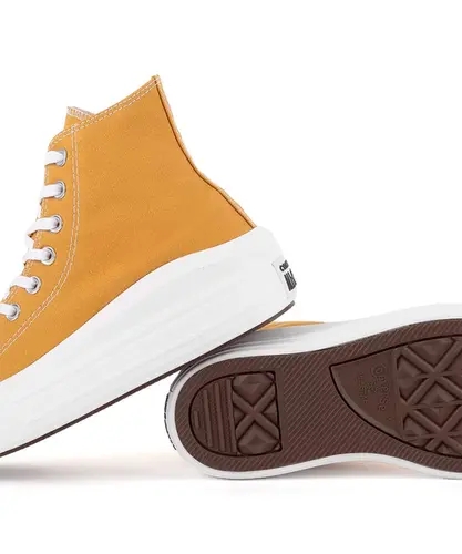 Tênis Converse All Star Taylor Move Seasonal Mel Queimado Branco