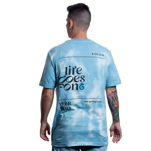 CAMISETA WASHED LIFE GOES ON