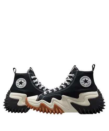 Tênis Converse Run Star Motion Hi Canvas Platform Black White Gum