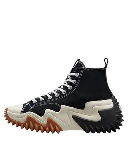 Tênis Converse Run Star Motion Hi Canvas Platform Black White Gum