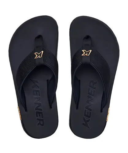 Chinelo Kenner Kivah Gold Preto