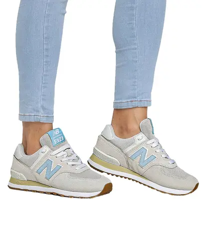 Tênis New Balance 574v2 Reflection Light Chrome Blue