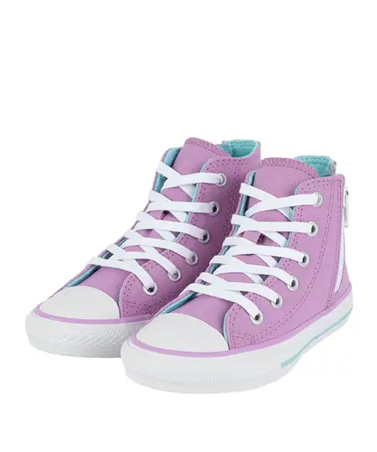 Tênis Converse Kids Chuck Taylor All Star Sidi Zip Hi Seasonal Uva Turquesa
