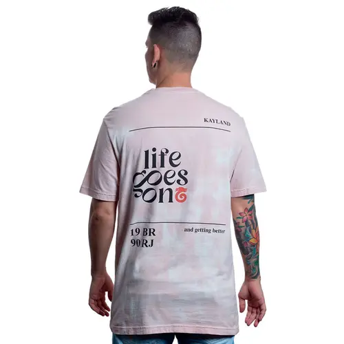 CAMISETA WASHED LIFE GOES ON