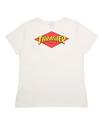 Camiseta Thrasher X Santa Cruz - Branco