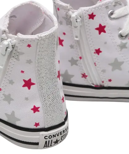 Tênis Converse Chuck Taylor All Star Branco Prata Puro