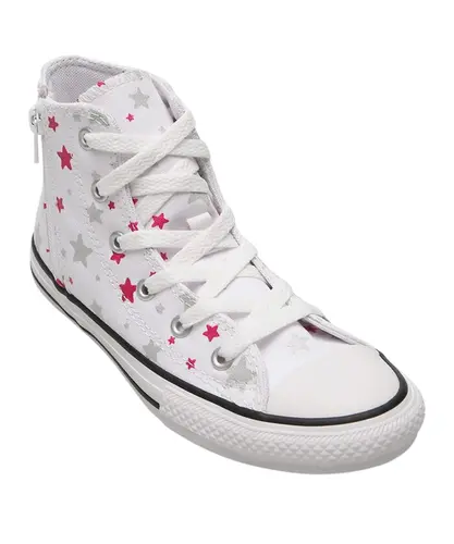 Tênis Converse Chuck Taylor All Star Branco Prata Puro