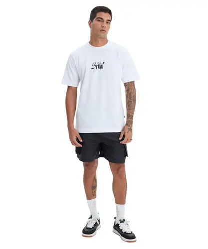 Camiseta Baw Regular Metal Branco