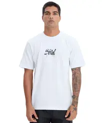 Camiseta Baw Regular Metal Branco
