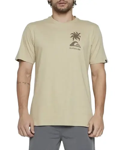 Camiseta Quiksilver Tropical Breeze Caqui