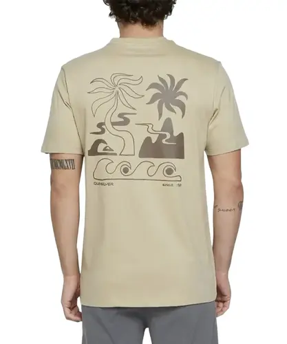 Camiseta Quiksilver Tropical Breeze Caqui