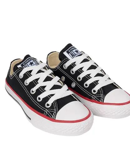 Tênis Converse Chuck Taylor All Star Kids Ox Preto Vermelho