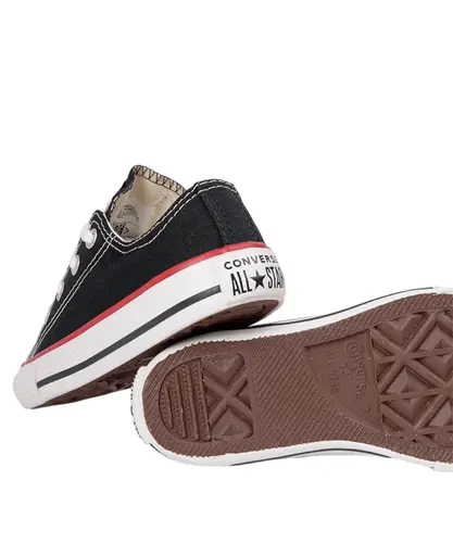 Tênis Converse Chuck Taylor All Star Kids Ox Preto Vermelho