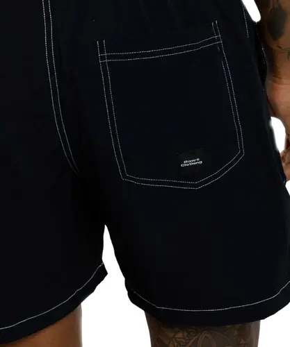 Pool Shorts Baw R Contraste Preto