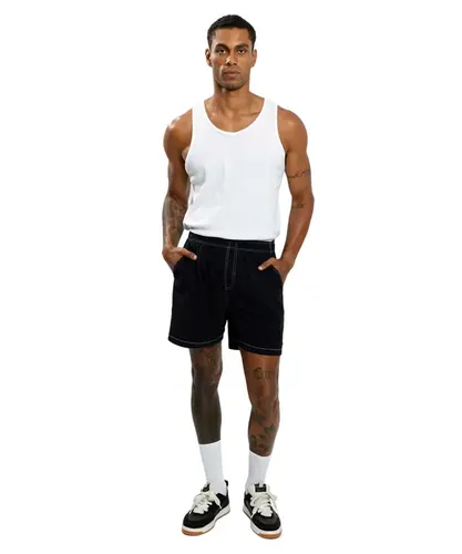 Pool Shorts Baw R Contraste Preto