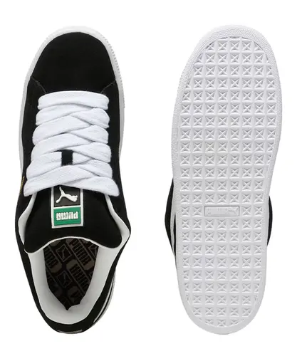 Puma 0255 ブラック×ホワイト Tênis Puma Suede XL Black White - Tênis Puma Suede XL Black White