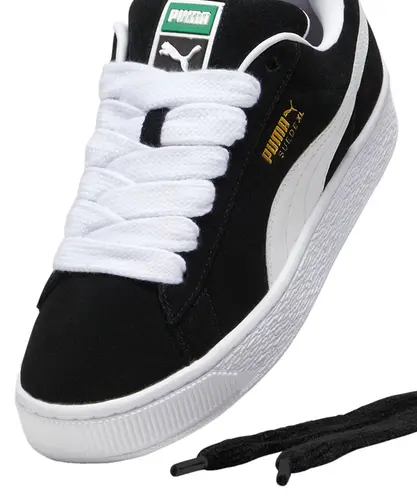Puma 0255 ブラック×ホワイト Tênis Puma Suede XL Black White - Tênis Puma Suede XL Black White