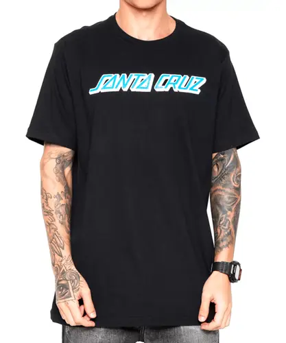Camiseta Santa Cruz Classic Strip - Preto