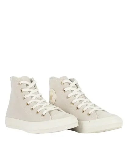 Tênis Converse Chuck Taylor All Star Seasonal Suede Couro Amêndoa