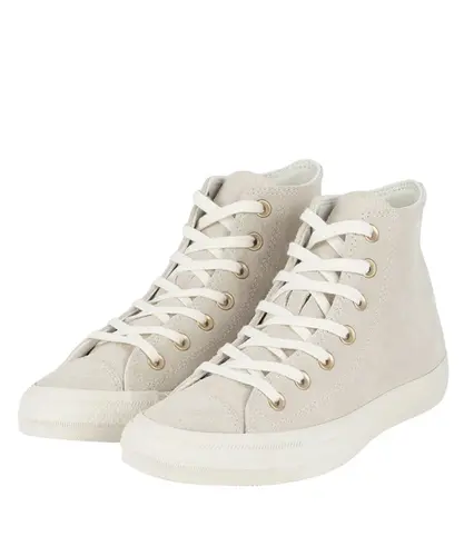 Tênis Converse Chuck Taylor All Star Seasonal Suede Couro Amêndoa