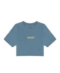 Camiseta Vans Retro V Crew Crop II SS Blue Stone