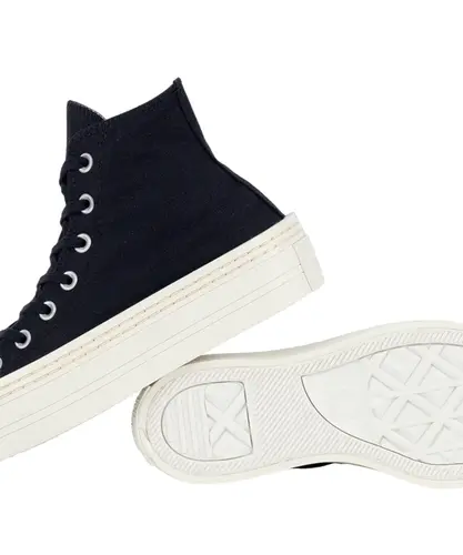 Tênis Converse Chuck Taylor All Star Modern Lift Hi Essential Preto Amendoa