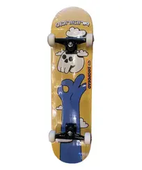 Skate Ophicina X DropDead Iniciante - Amarelo