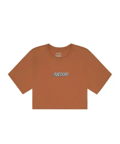 Camiseta Vans Retro V Crew Crop II SS Auburn