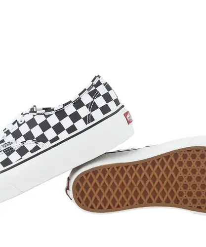 Tênis Vans Authentic Plataforma Checkerboard True White