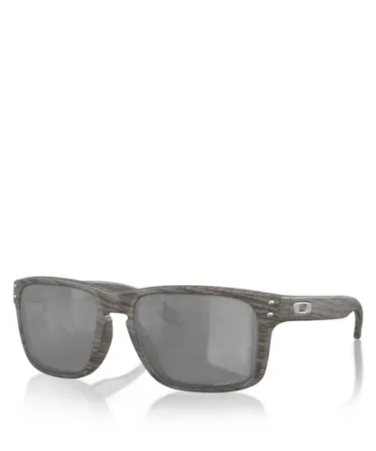 Óculos Oakley Holbrook Black Polarized Woodgrain