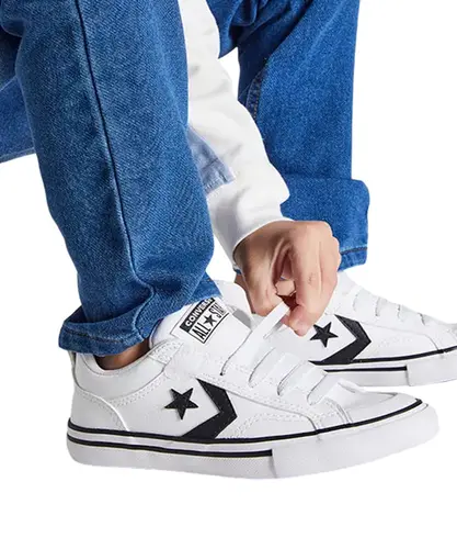 Tênis Converse Kids Pro Blaze Strap Ox Branco Preto