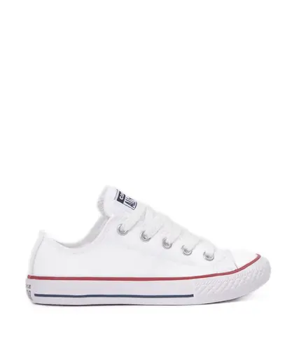 Tênis Converse Chuck Taylor All Star Kids Ox Branco Vermelho