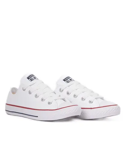 Tênis Converse Chuck Taylor All Star Kids Ox Branco Vermelho
