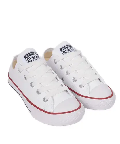 Tênis Converse Chuck Taylor All Star Kids Ox Branco Vermelho