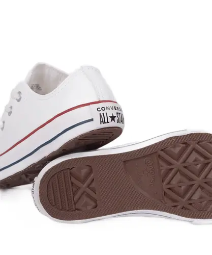 Tênis Converse Chuck Taylor All Star Kids Ox Branco Vermelho