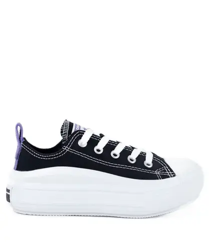Tênis Converse Kids Chuck Taylor All Star Move Ox Preto Lua Roxa