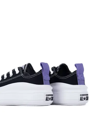Tênis Converse Kids Chuck Taylor All Star Move Ox Preto Lua Roxa